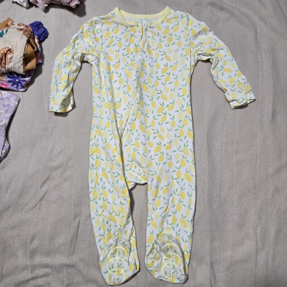 Egg New York Lemon Print Kids One Piece